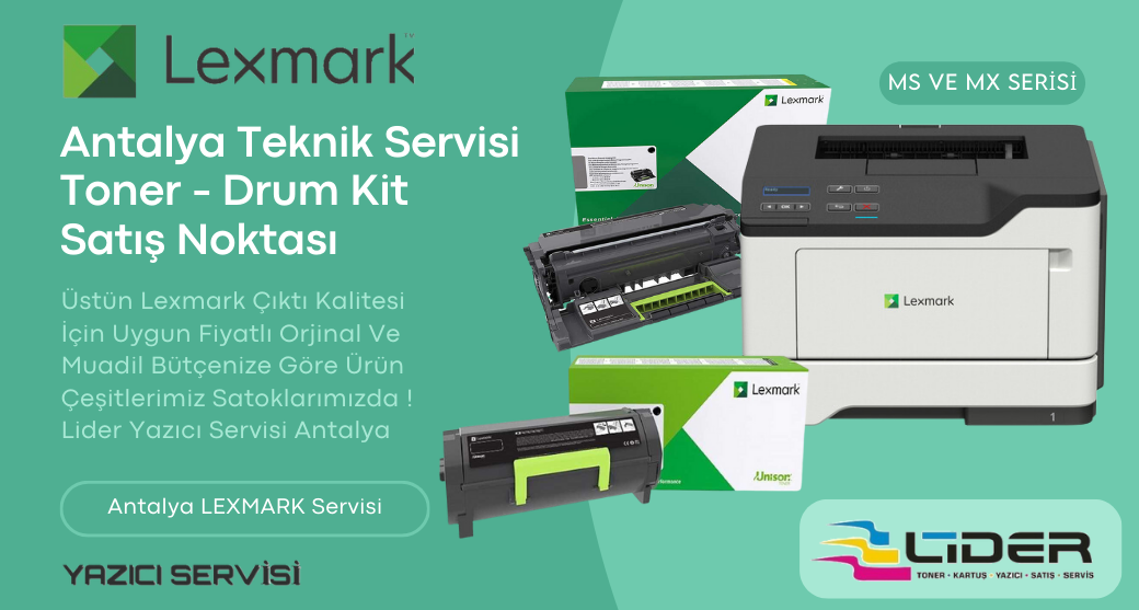 Lexmark Yazıcı Servisi Antalya Lexmark Toner antalya