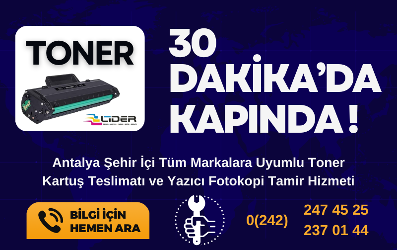 antalya lider toner lider yazıcı servisi